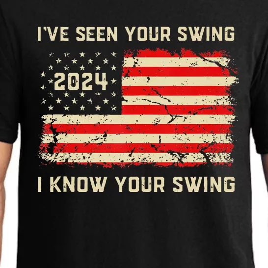 IVe Seen Your Swing I Know Your Swing Golf American Flag Pajama Set