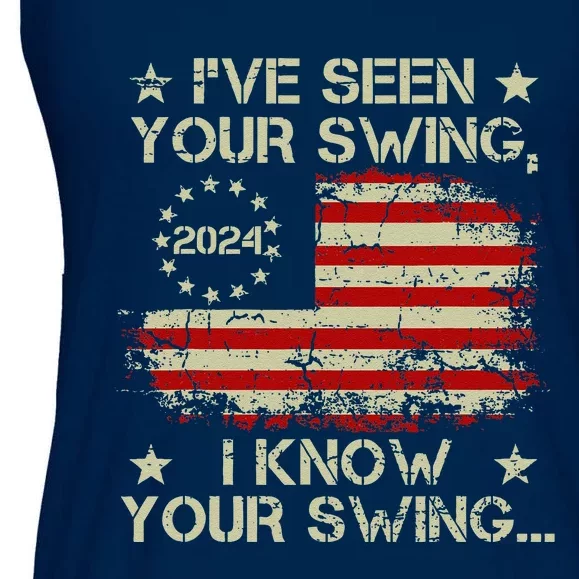 IVe Seen Your Swing I Know Your Swing Funny Trump Ladies Essential Flowy Tank