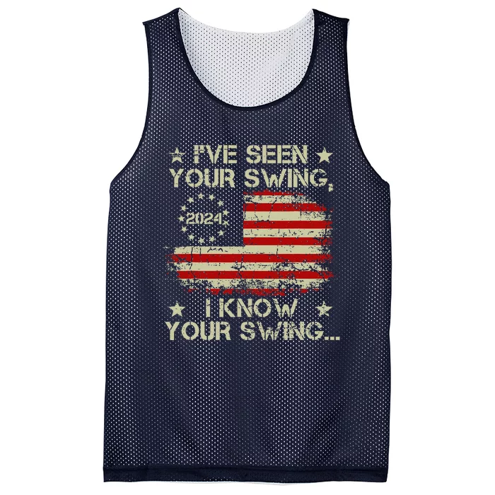 IVe Seen Your Swing I Know Your Swing Funny Trump Mesh Reversible Basketball Jersey Tank