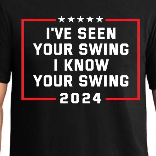 Ive Seen Your Swing I Know Your Swing Golf Funny Political Pajama Set