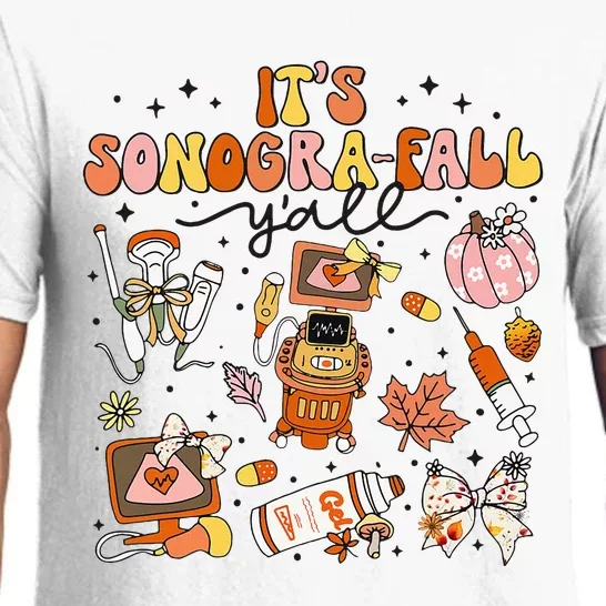 ItS Sonografall YAll Ultrasound Tech Thanksgiving Autumn Pajama Set