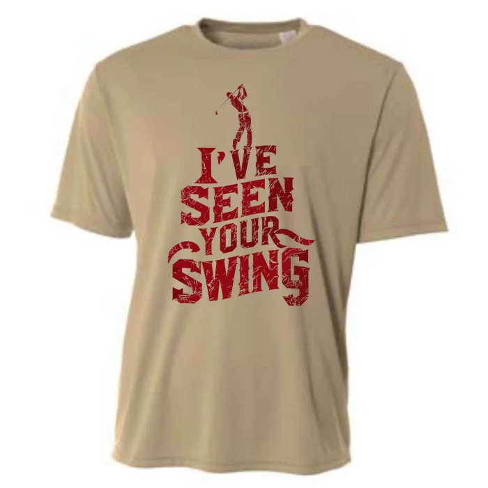 IVe Seen Your Swing Golf Swing 2024 Distressed Design Cooling Performance Crew T-Shirt