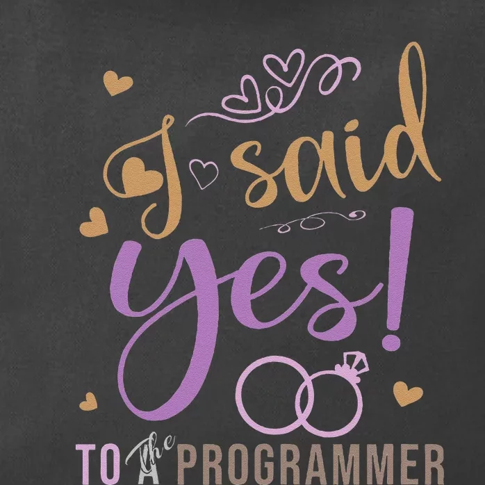 I Said Yes Programmer Engagement Announcement Zip Tote Bag