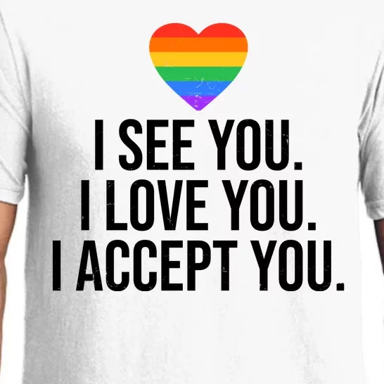 I See You I Love You I Accept You LGBTQ Pride Month Pajama Set