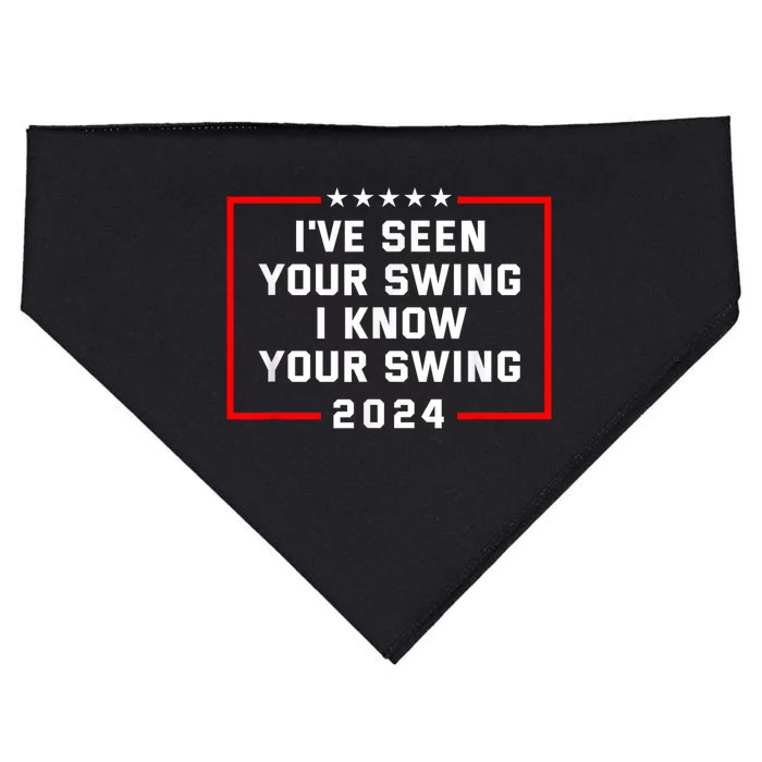 IVe Seen Your Swing I Know Your Swing Golf Funny Political USA-Made Doggie Bandana