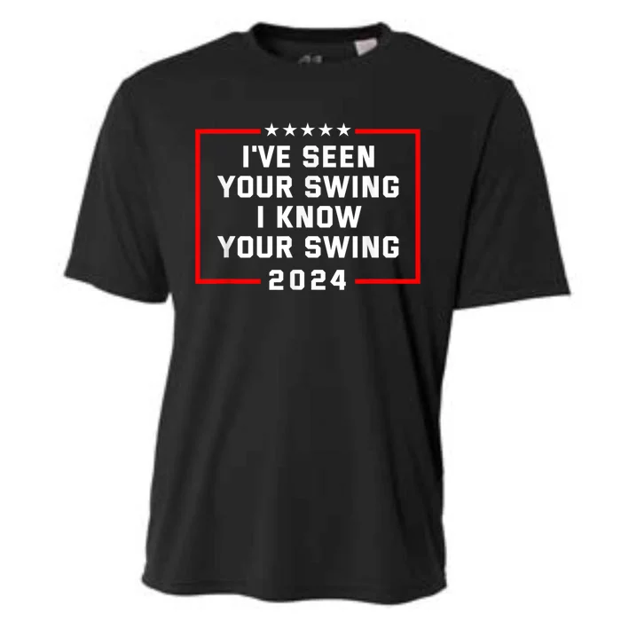 IVe Seen Your Swing I Know Your Swing Golf Funny Political Cooling Performance Crew T-Shirt