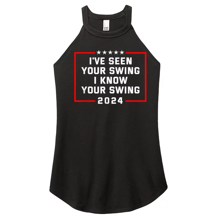 IVe Seen Your Swing I Know Your Swing Golf Funny Political Women’s Perfect Tri Rocker Tank