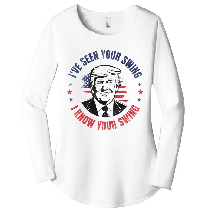 IVe Seen Your Swing I Know Your Swing Funny Golf Women's Perfect Tri Tunic Long Sleeve Shirt