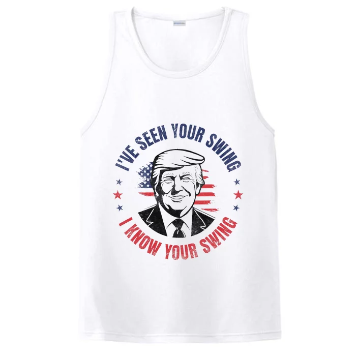 IVe Seen Your Swing I Know Your Swing Funny Golf Performance Tank