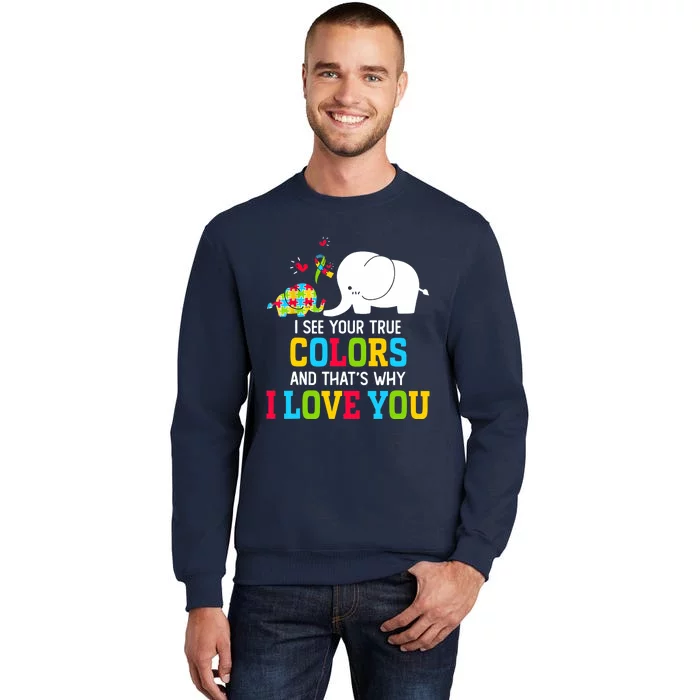 I See Your True Colors, Puzzle World Autism Awareness Month Sweatshirt