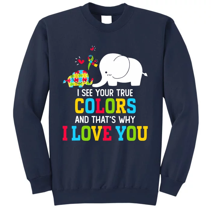 I See Your True Colors, Puzzle World Autism Awareness Month Sweatshirt