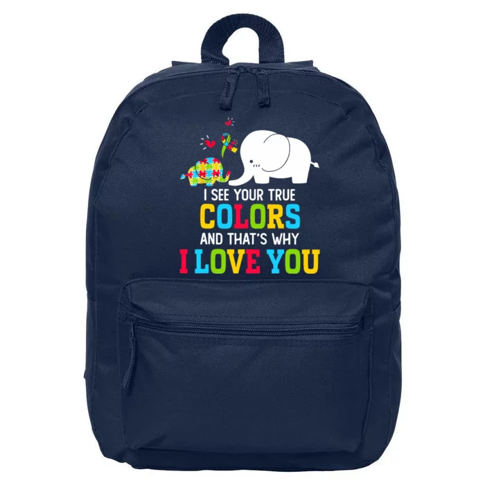 I See Your True Colors, Puzzle World Autism Awareness Month 16 in Basic Backpack