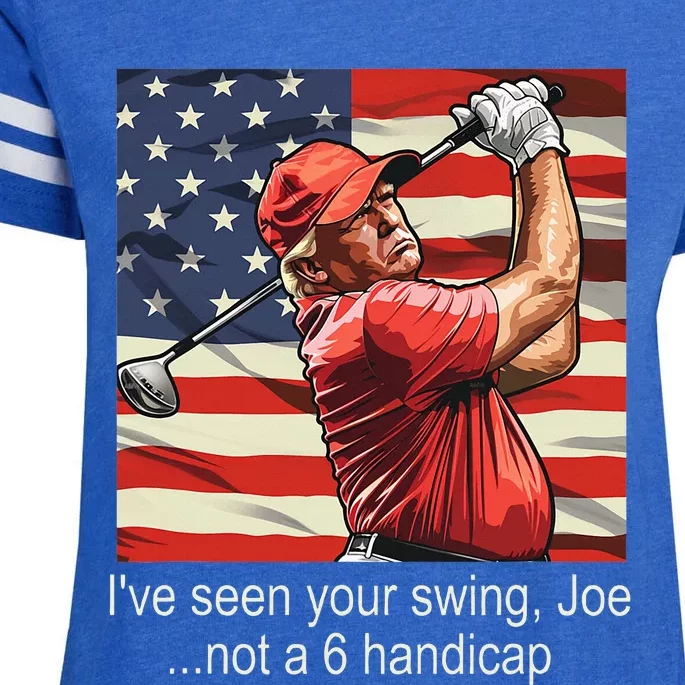 IVe Seen Your Swing Not A 6 Handicap Golf Enza Ladies Jersey Football T-Shirt