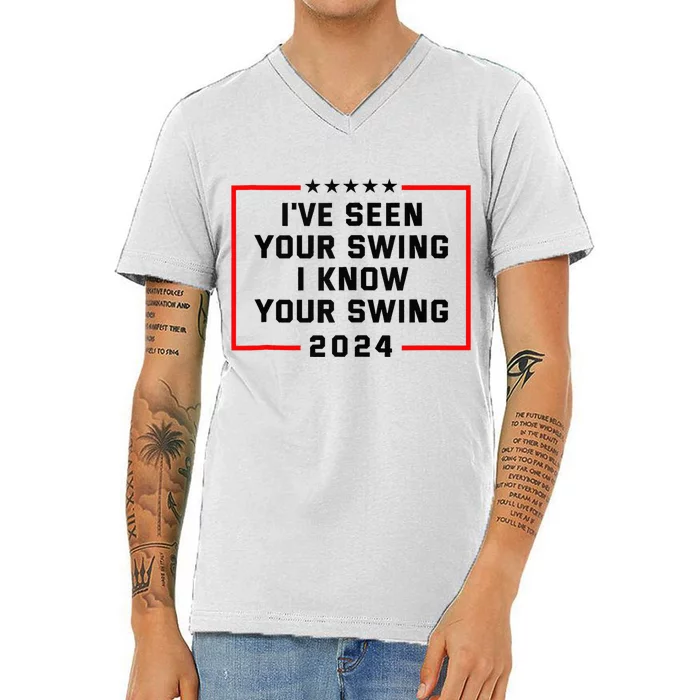 IVe Seen Your Swing I Know Your Swing Golf V-Neck T-Shirt