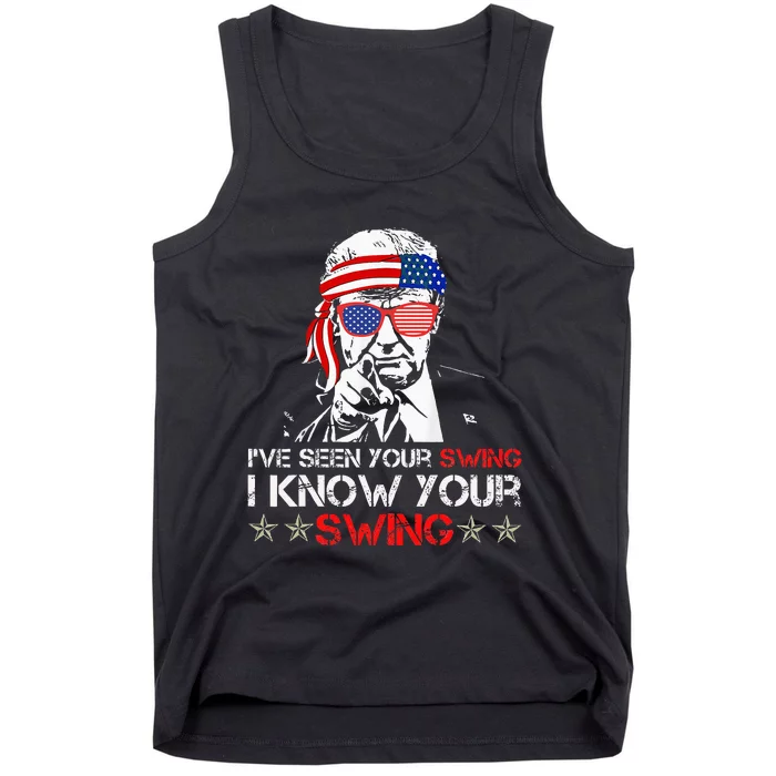 IVe Seen Your Swing I Know Your Swing Golf Funny Political Tank Top