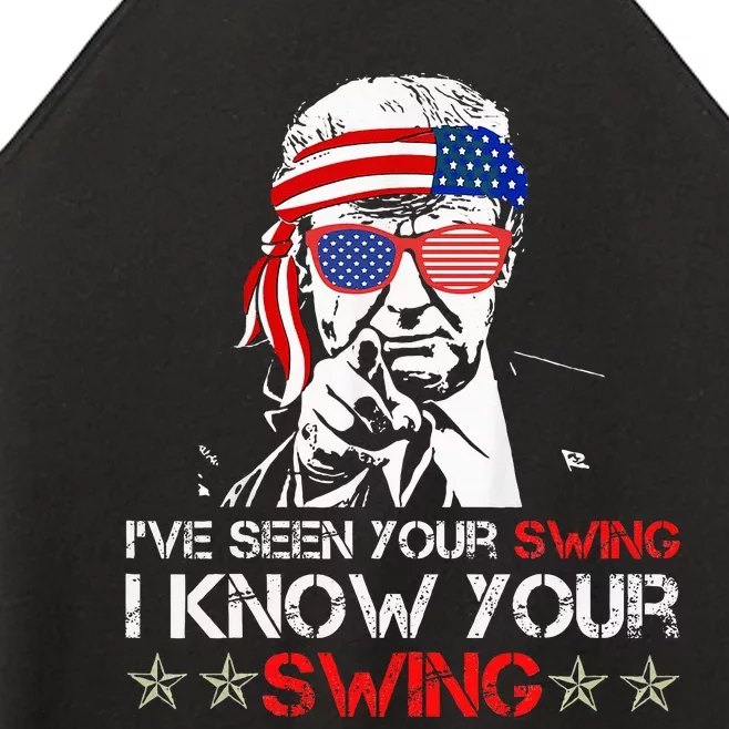 IVe Seen Your Swing I Know Your Swing Golf Funny Political Women’s Perfect Tri Rocker Tank