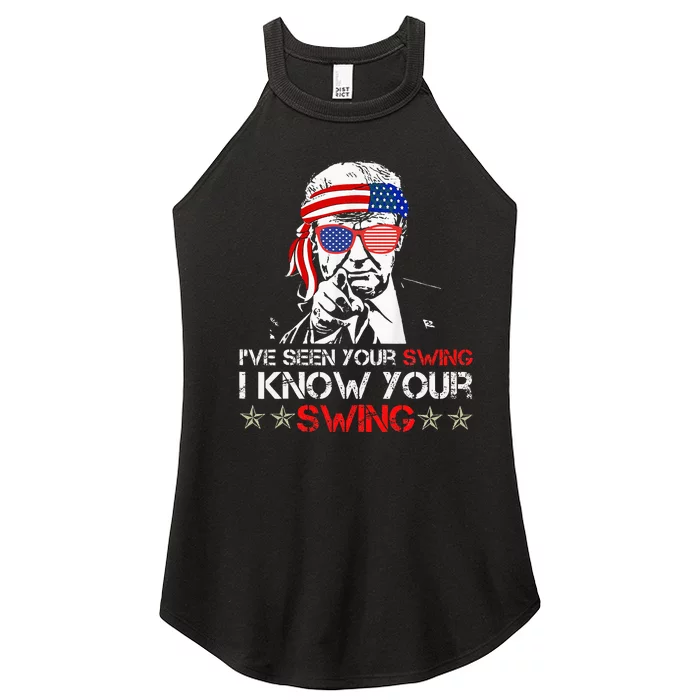 IVe Seen Your Swing I Know Your Swing Golf Funny Political Women’s Perfect Tri Rocker Tank