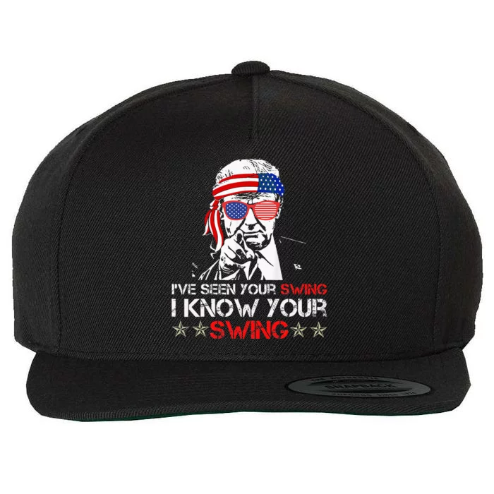 IVe Seen Your Swing I Know Your Swing Golf Funny Political Wool Snapback Cap