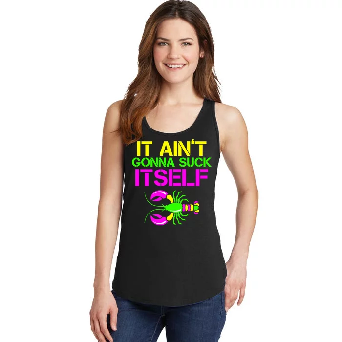 It Ain't Gonna Suck Itself Mardi Gras Ladies Essential Tank