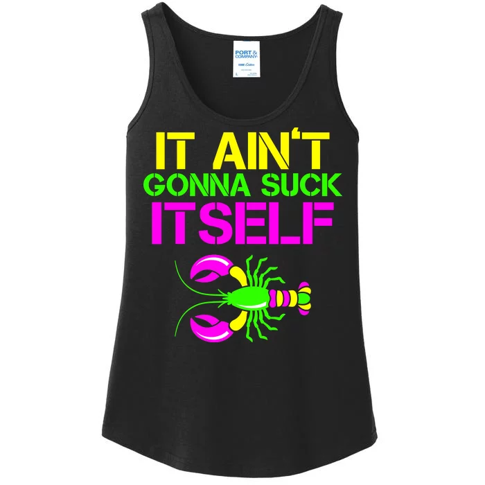 It Ain't Gonna Suck Itself Mardi Gras Ladies Essential Tank