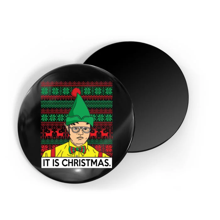 It Is Christmas Ugly Christmas Sweater Funny Magnet