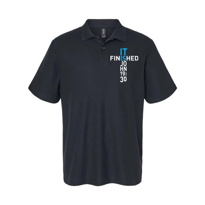 It Is Finished John 19:30 Softstyle Adult Sport Polo