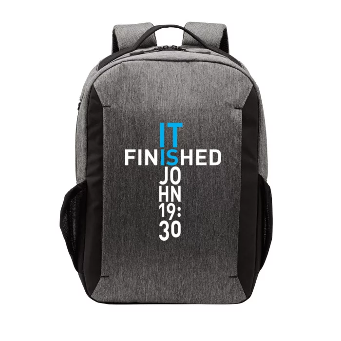 It Is Finished John 19:30 Vector Backpack