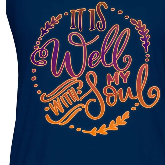 It Is Well With My Soul Ladies Essential Flowy Tank