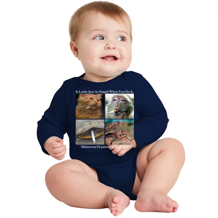 It Looks Just As Stupid When You Do It Baby Long Sleeve Bodysuit