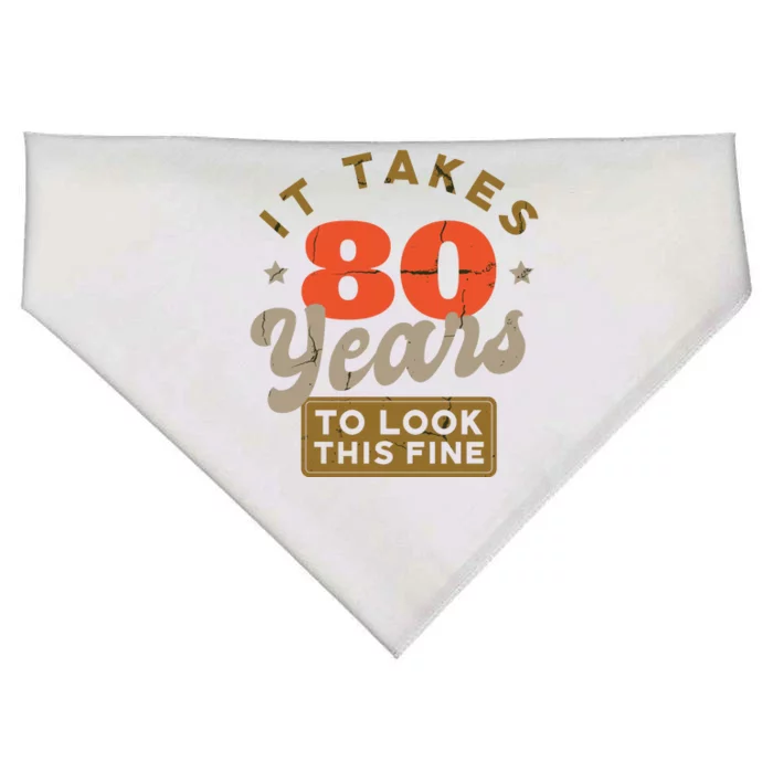 It Takes 80 Years To Look This Fine USA-Made Doggie Bandana