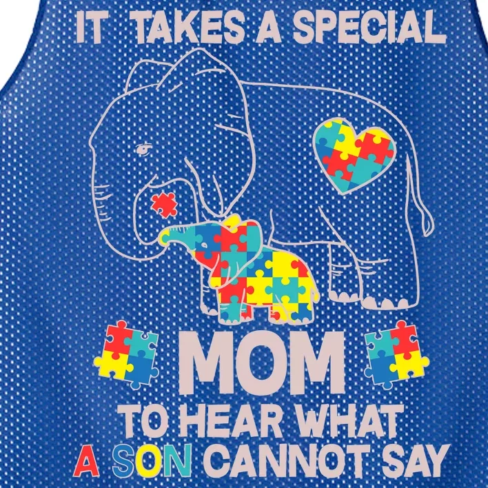 It Takes A Special Mom To Hear What A Son Cannot Say Mesh Reversible Basketball Jersey Tank