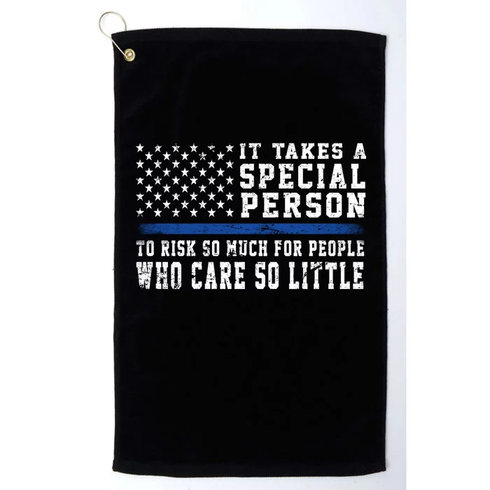 It Takes A Special Person To Be A Police Officer Platinum Collection Golf Towel