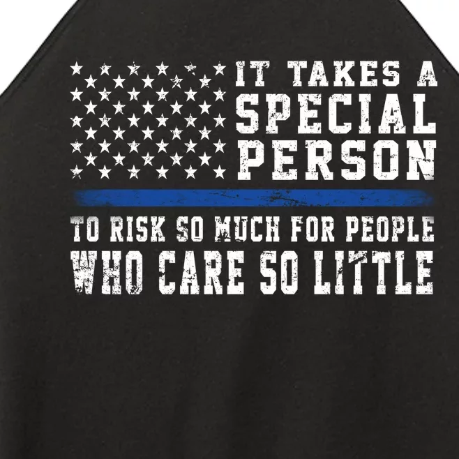 It Takes A Special Person To Be A Police Officer Women’s Perfect Tri Rocker Tank