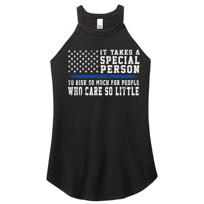 It Takes A Special Person To Be A Police Officer Women’s Perfect Tri Rocker Tank