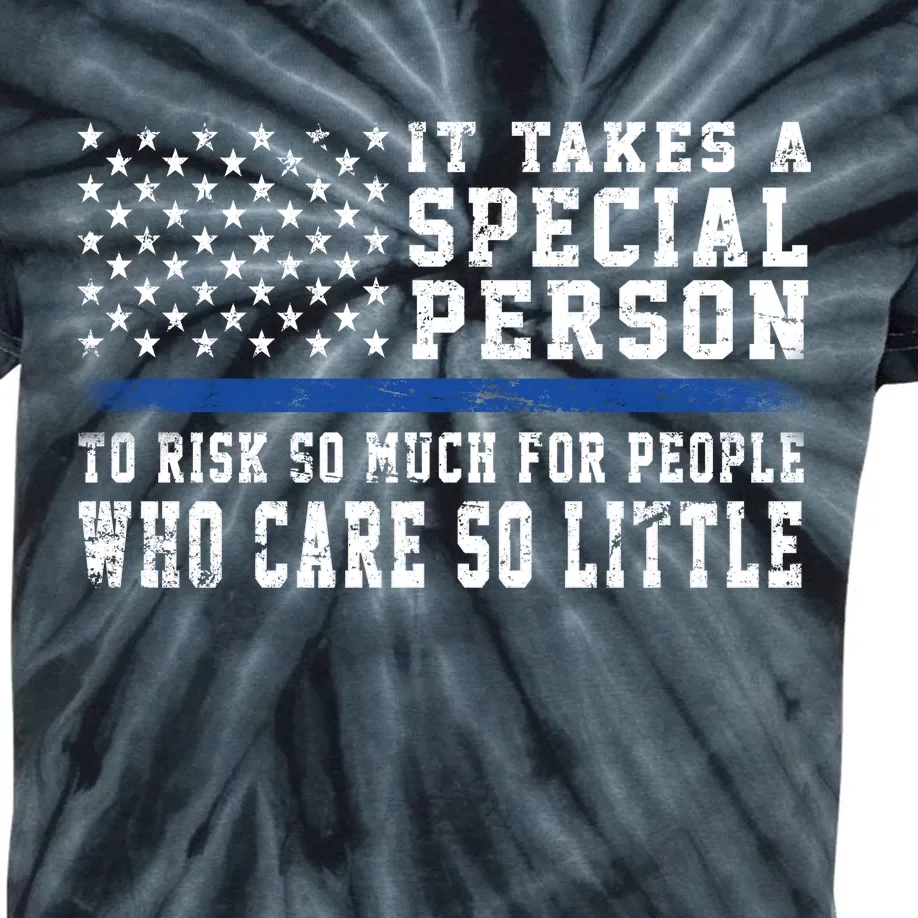 It Takes A Special Person To Be A Police Officer Kids Tie-Dye T-Shirt