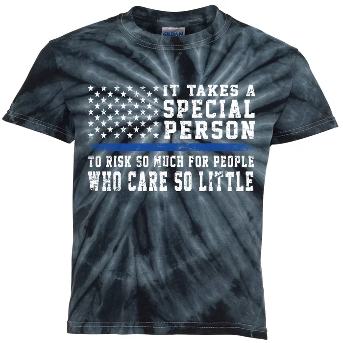 It Takes A Special Person To Be A Police Officer Kids Tie-Dye T-Shirt