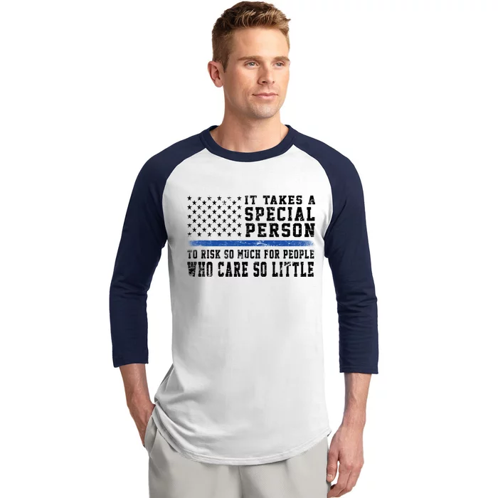 It Takes A Special Person To Be A Police Officer Baseball Sleeve Shirt