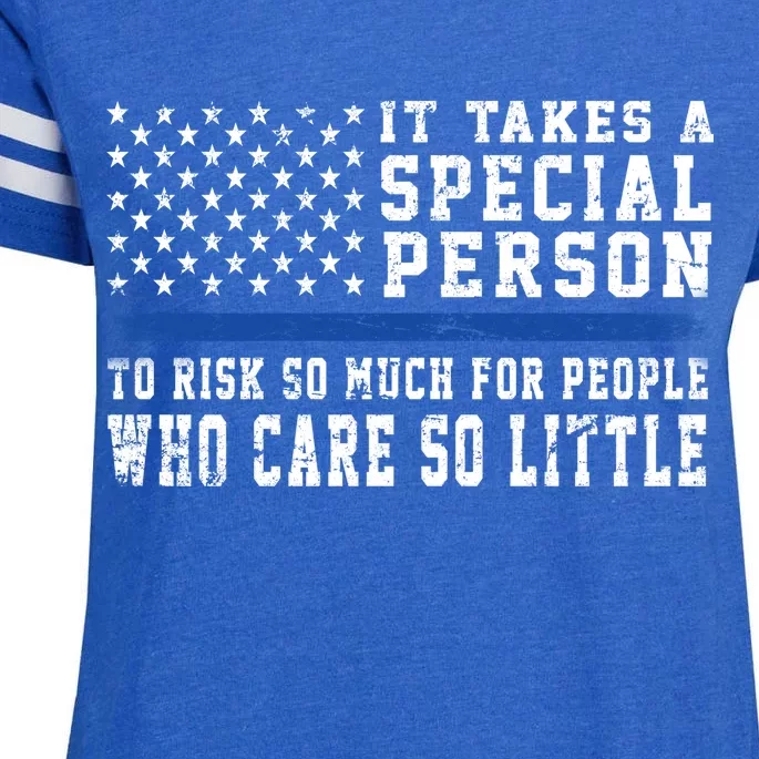 It Takes A Special Person To Be A Police Officer Enza Ladies Jersey Football T-Shirt