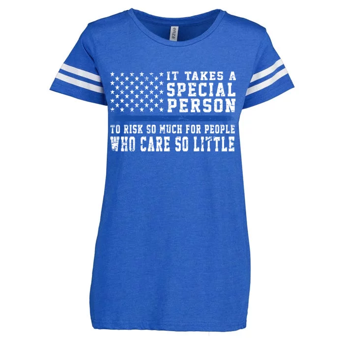 It Takes A Special Person To Be A Police Officer Enza Ladies Jersey Football T-Shirt