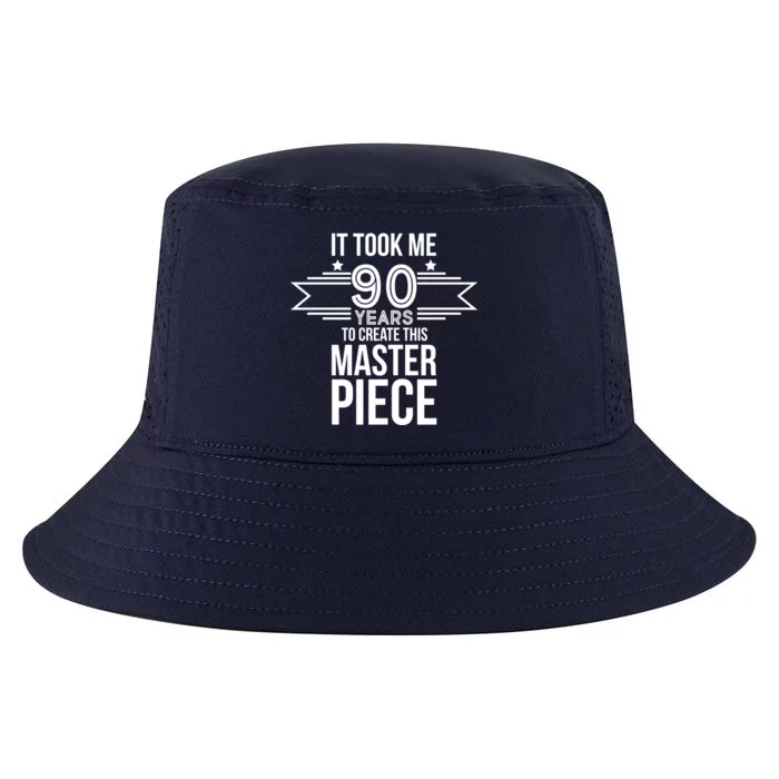 It Took Me 90 Years To Create This Masterpiece 90th Birthday Cool Comfort Performance Bucket Hat