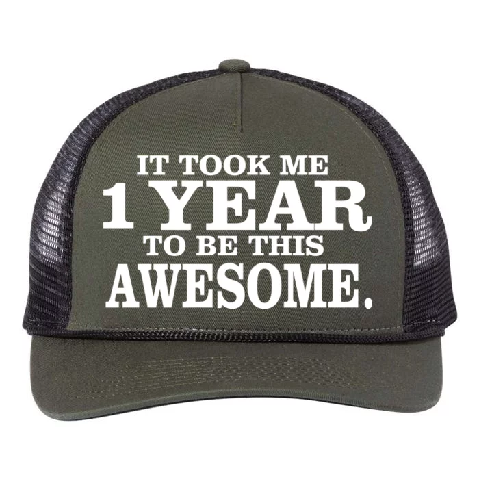 It Took One Year To Be This Awesome Retro Rope Trucker Hat Cap