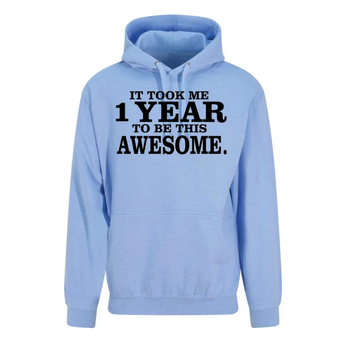 It Took One Year To Be This Awesome Unisex Surf Hoodie