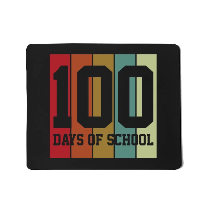 Vintage 100th Day of School Teachers Kids Child Happy 100 Days Mousepad