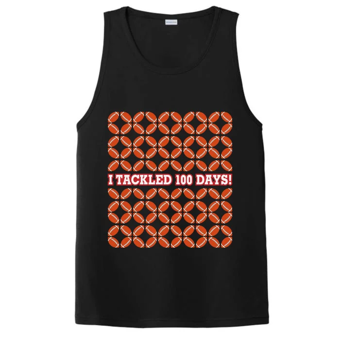 I Tackled 100 Days Of School Football Performance Tank