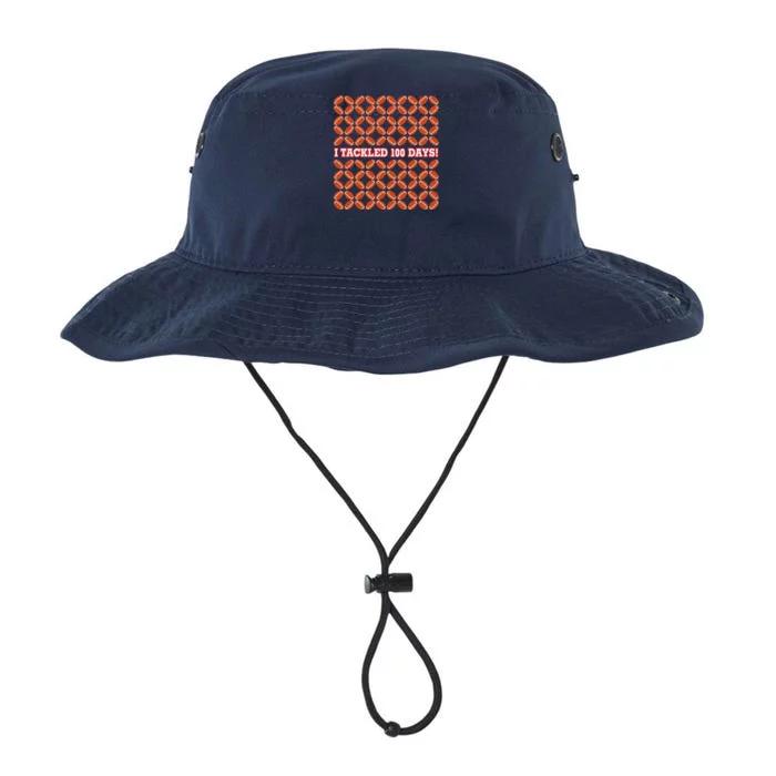 I Tackled 100 Days Of School Football Legacy Cool Fit Booney Bucket Hat