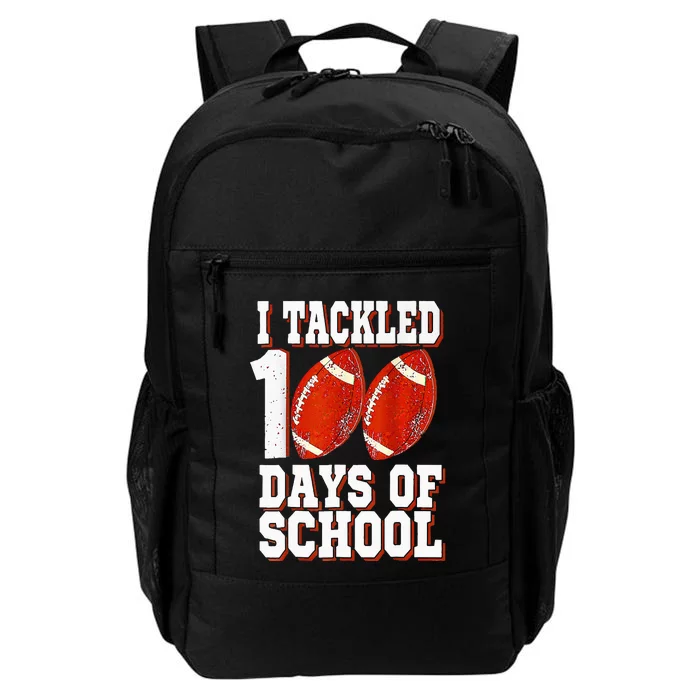 I Tackled 100 Days Of School Football 100th Day Daily Commute Backpack