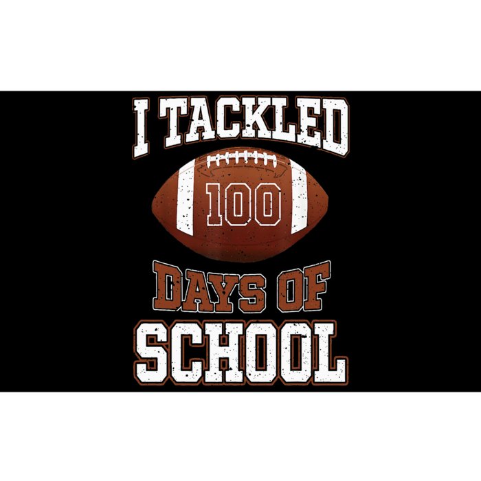 I Tackled 100 Days School 100th Day Football Student Teacher Bumper Sticker