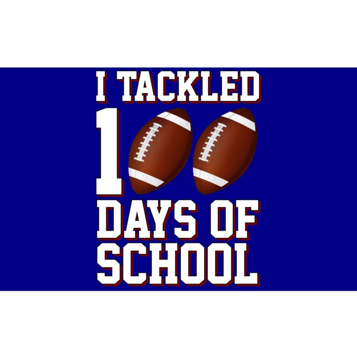 I Tackled 100 Days Of School Football Bumper Sticker