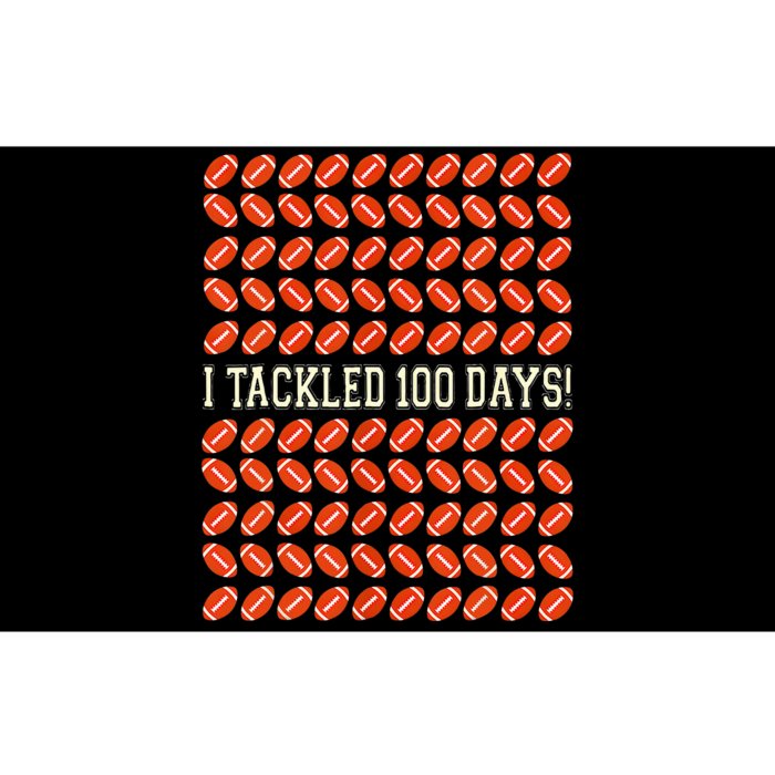 I Tackled 100 Days Of School Football 100th Day Gifts Bumper Sticker