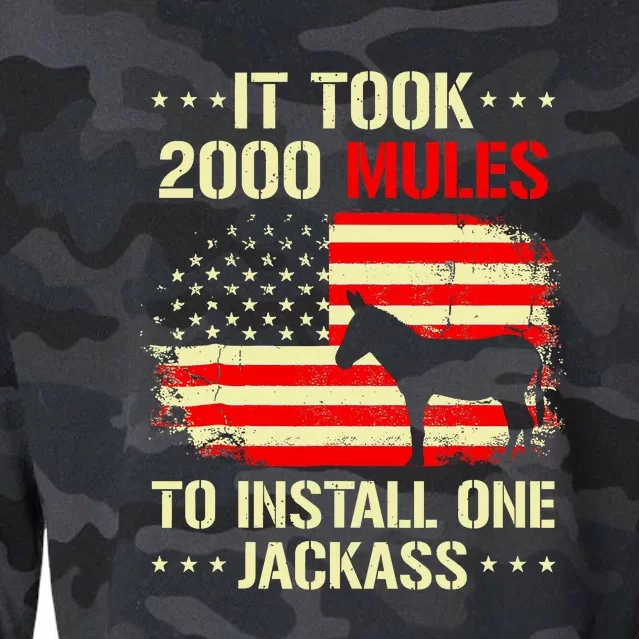 It Took 2000 Mules To Install One Jackass Cropped Pullover Crew